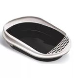 Banheiro Bandeja Para Gato Smart Com Arco Preto - Furacão pet