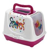 Banheiro Gato Friendy Pink Grande - Moderna