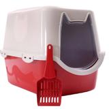 Banheiro Toalete WC Para Gatos DuraCat Vermelho - DuraPets