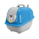 Banheiro wc cat box pop plast pet azul