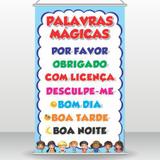 Banner Didático Palavras Mágicas - Arte de colar