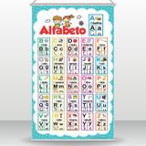 Banner Pedagógico Didático Alfabeto - Arte de colar