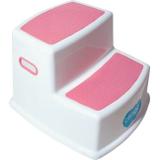 Banquinho 02 Degraus Step Banheiro Pia Rosa Clingo C02524