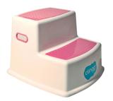 Banquinho Step Escadinha Infantil 02 Degraus Clingo Rosa