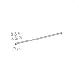 Barra Aço Inox com 6 Ganchos 60 cm Top Pratic Inox - Brinox