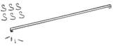 Barra Aço Inox com 6 ganchos 60cm Top Pratic 2200/160 - Brinox