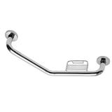 Barra De Apoio Astra BAC145S Curva Com Saboneteira 57cm Inox
