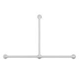 Barra De Apoio Em T Astra BPT/667 60x70cm PVC Antideslizante Branca
