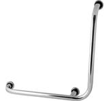 Barra De Apoio Para Box De Banheiro Modelo L 70x70cm Esquerda - Metalcromo