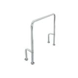 Barra de Apoio para Vaso Sanitário U 80x90cm Cromada - Sicmol