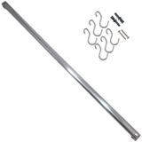 Barra De Inox Para Cozinha 80cm 6 Ganchos Utensílios Encaixe - Brinox