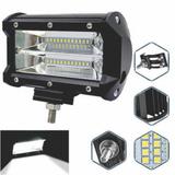 Barra Led Farol Auxiliar Milha e Neblina 72w Lentes 7D IP-68 - Lelong