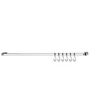 Barra Piatina para cozinha e utensílios 60 cm com 6 ganchos aço cromado Piatina 2412 - Future