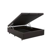 Base Box Baú Casal SP Móveis Co. Sintético Marrom - 39x138x188