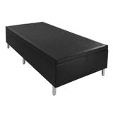 Base Box Baú Solteiro 0.96 x 1.88 Sintético Preto - Home elegance
