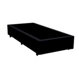 Base Box Solteiro Crisle Sintético Preto 40x88x188