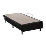 Base para Cama Box Solteiro Nero com Baú Preta - Ortobom