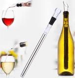 Bastão Resfriador De Vinho Bico Aerador Decantador Inox Bar - Home