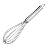 Batedor Manual de Silicone com Cabo Inox Cinza Euro