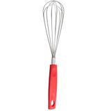 Batedor Manual (Fouet) Cabo em Aço Inox e Fio em Silicone cor Vermelho 30cm 2250/355 Brinox