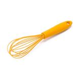 Batedor Manual Fouet Fio Silicone Com Cabo Em Pp 31cm Weck - Amarelo