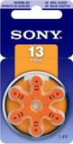 Bateria 13 PR48 1,4V Sony Original Aparelho Auditivo (6 Unid)