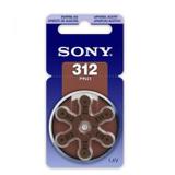 Bateria 312 PR41 1,4V Sony Original Aparelho Auditivo (6 Unid)