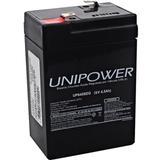 Bateria Estacionária Selada 6v 4.5ah Up645seg Unipower