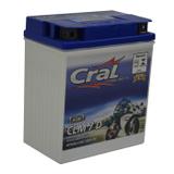 Bateria Moto CLM7D Cral 7ah Suzuki DR350SE RV125 SE R TU250X Yamaha DT Fazer YS