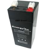 Bateria selada agm 4v 4ah energy-ac 4std4 - balança eletrônica elgin dp15, toledo, upx acqua, outras