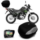 Bau 45 Litros Fume Bauleto Moto + Gps Tracker 4.3 - Multilaser