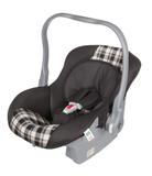 Bebê Conforto Menino Preto Xadrez Até 1 ano Capota Tutti Baby