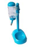 Bebedouro Chalesco com Suporte e Comedouro M Azul