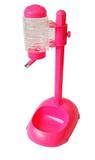 Bebedouro Chalesco com Suporte e Comedouro M Pink