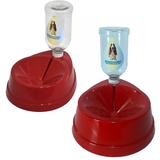 Bebedouro com dosador automático para Cães e Gatos de Orelhas e Pelos Longos Vermelho - Truqys