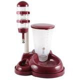 Bebedouro Comedouro Automático Cães Gatos Lambe Bilha Vermelho GT651-R - Lorben