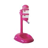 Bebedouro De Bilha Com Suporte E Comedouro Para Cachorro Ou Gato Chalesco Rosa