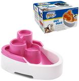 Bebedouro de plastico rosa moddelo cascata 2,5l bivolt na caixa - Western pet