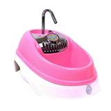 Bebedouro Fonte Elétrica para Cães e Gatos com Sensor de Presença Truqys Pet Volcano Rosa