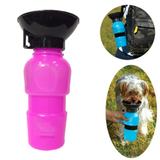 Bebedouro Garrafa Para Cães Portatil Rosa Pet shop Rosa - Ideal