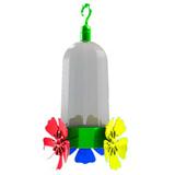 Bebedouro P/ Beija Flor Atrative C/3 Flores - Plástico - Murano