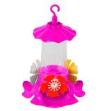 Bebedouro Para Beija Flor Gold Com 3 Flores - Plástico - Murano
