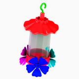 Bebedouro Para Beija Flor Premium Com 3 Flores - Plástico - Murano
