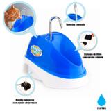 Bebedouro para Caes e Gatos Fonte Eletrica Bivolt 2 Litros Azul Truqys