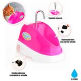 Bebedouro para Caes e Gatos Fonte Eletrica Bivolt 2 Litros Rosa Truqys