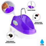 Bebedouro para Caes e Gatos Fonte Eletrica Bivolt 2 Litros Roxo Truqys