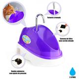 Bebedouro para Caes e Gatos Fonte Eletrica Bivolt 2 Litros Roxo Truqys