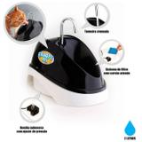 Bebedouro Pet Caes e Gatos Automatico Bivolt 2 Litros Preta Truqys