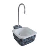 Bebedouro tipo fonte para gatos napoli cinza 110v - Aquária