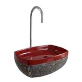 Bebedouro Tipo Fonte Para Gatos Veneza Simples Vermelho Cerâmica 110V - Aquária